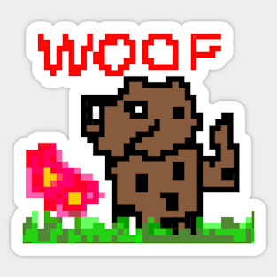 Woof Sticker